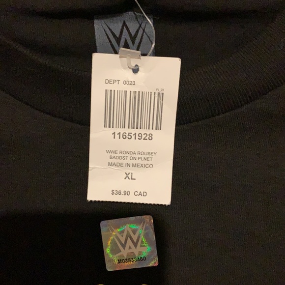 WWE Ronda Rousey ‘Baddest On The Planet’ T-Shirt. - Picture 2 of 4